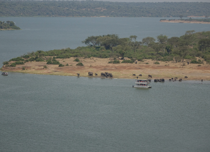 Bootsfahrt auf Kazinga Kanal in Uganda