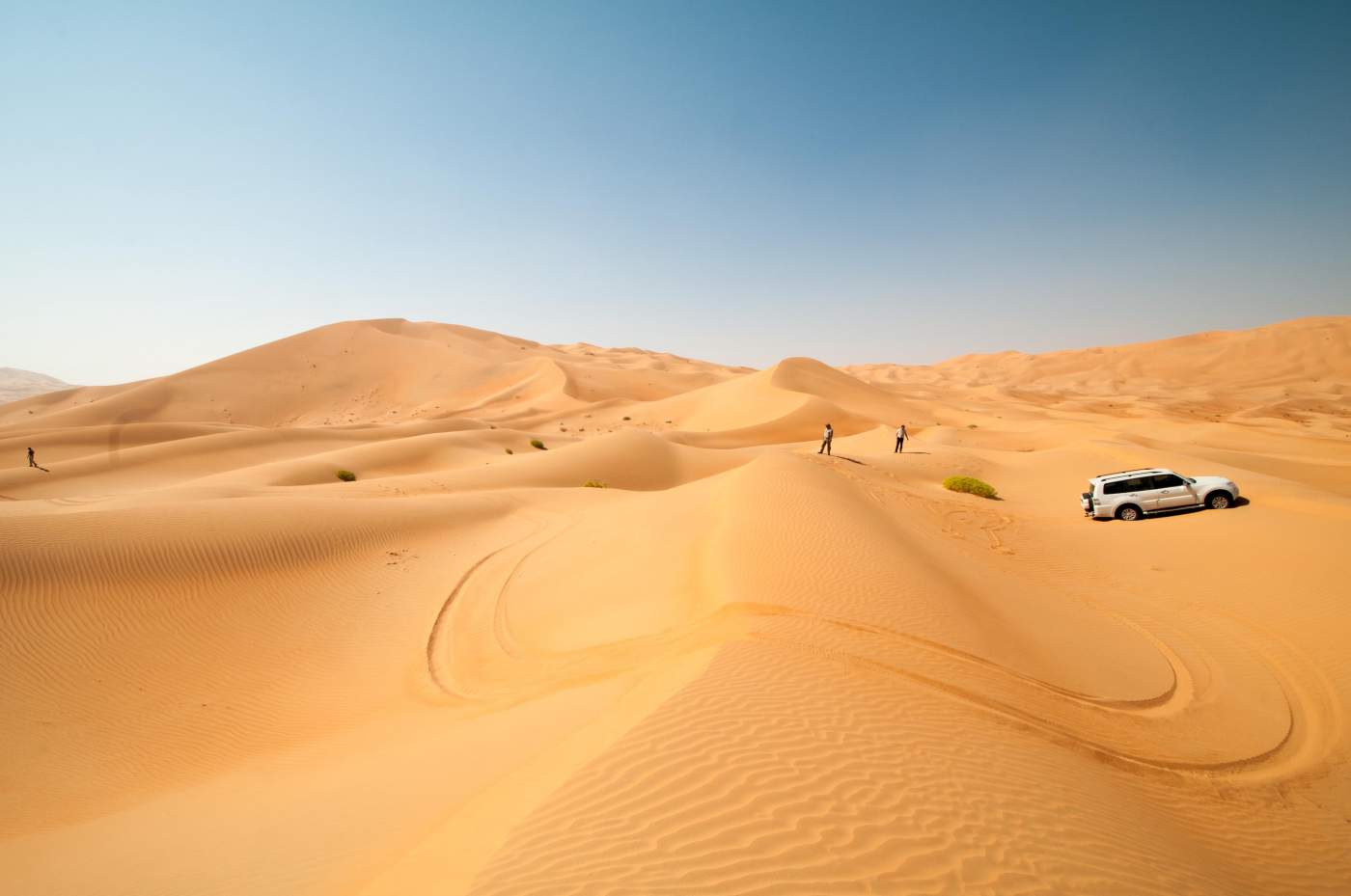 Größe Sandwüste im Oman die Rub al Khali mit dem Geländewagen erkunden