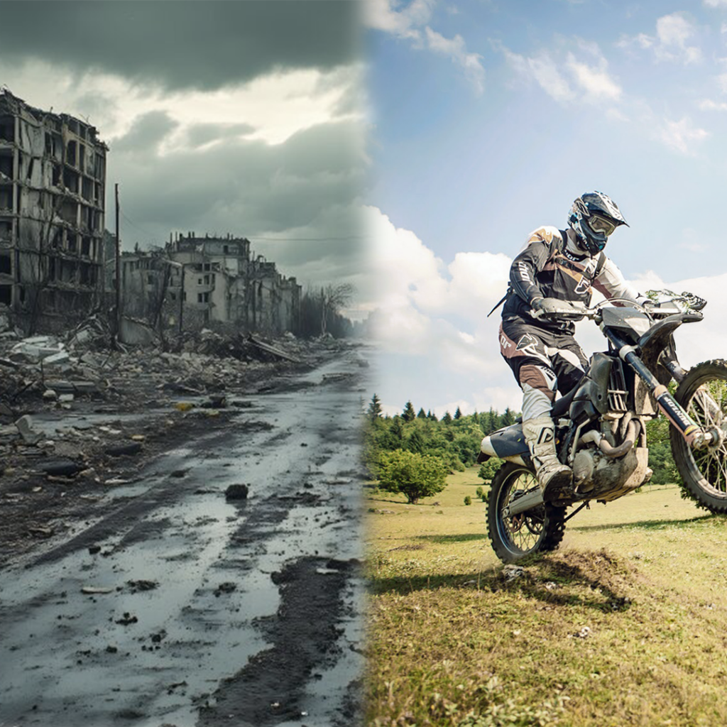 Ukraine Offroad-Motorradtour: Karpaten, Kyjiw & Kriegszonen