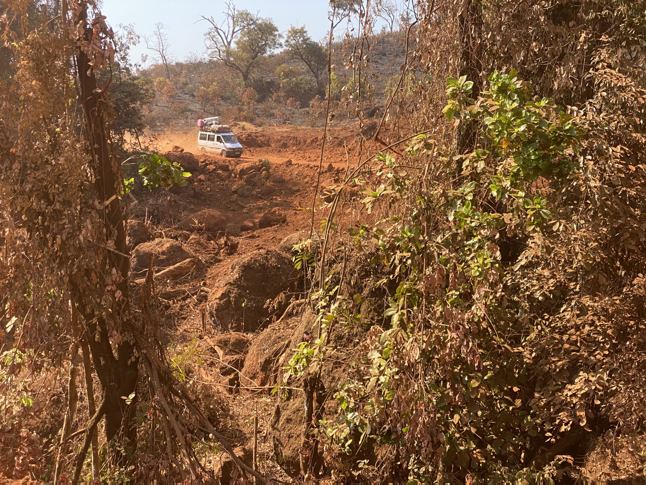 Duch den Busch auf der 4x4 Transafrika expedition mit Geländewagen