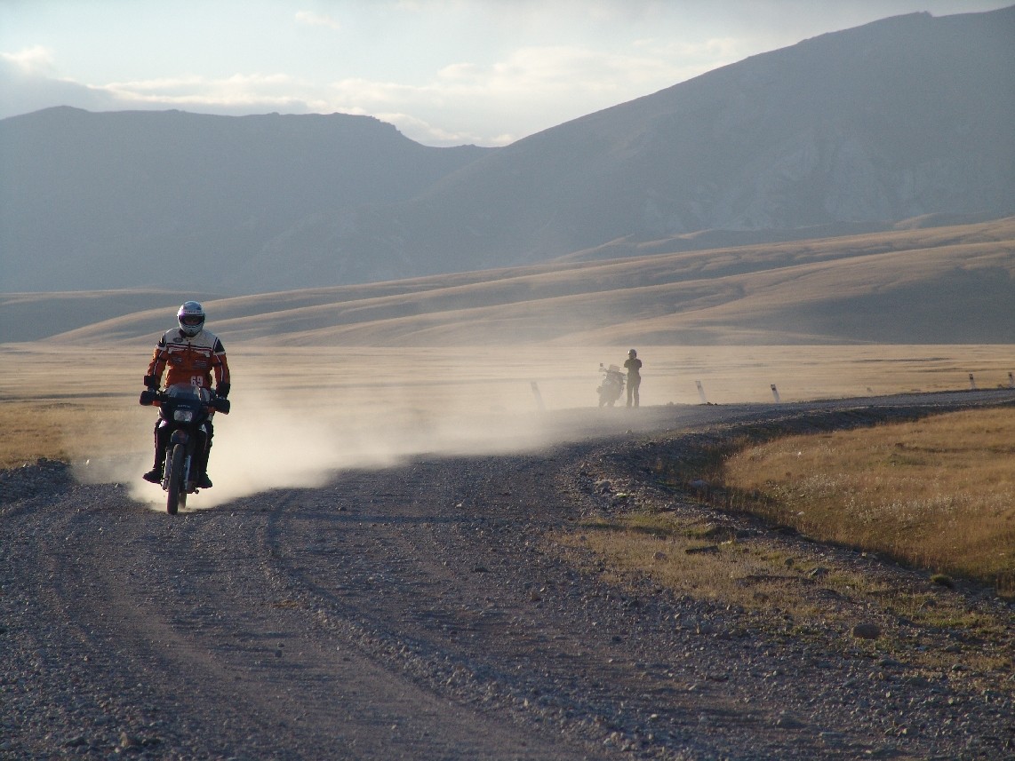 Motorrad Kirgisistan Bergpass