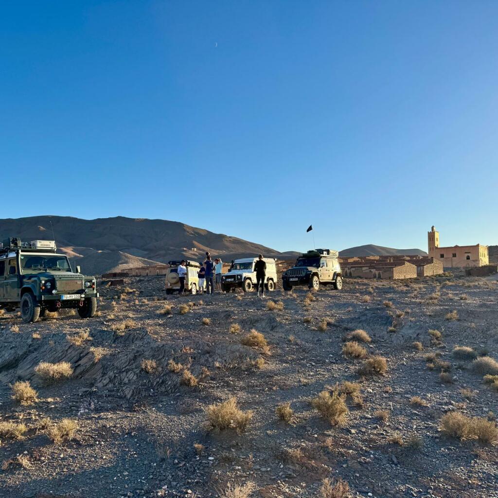 Offroad-Reisen Marokko Ankunft Unterkunft Campingplatz