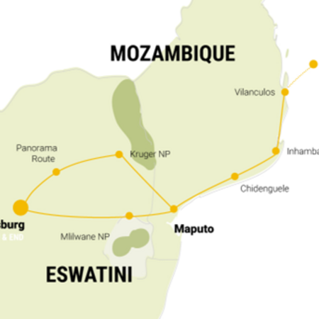 Südafrika Mosambik Rundreise: Safari & Strand