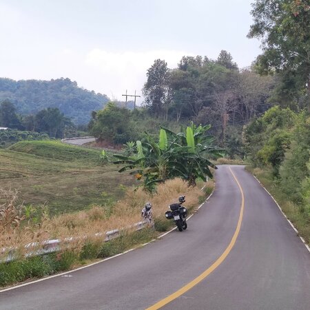 Bochtig bergland rond Chiang Mai