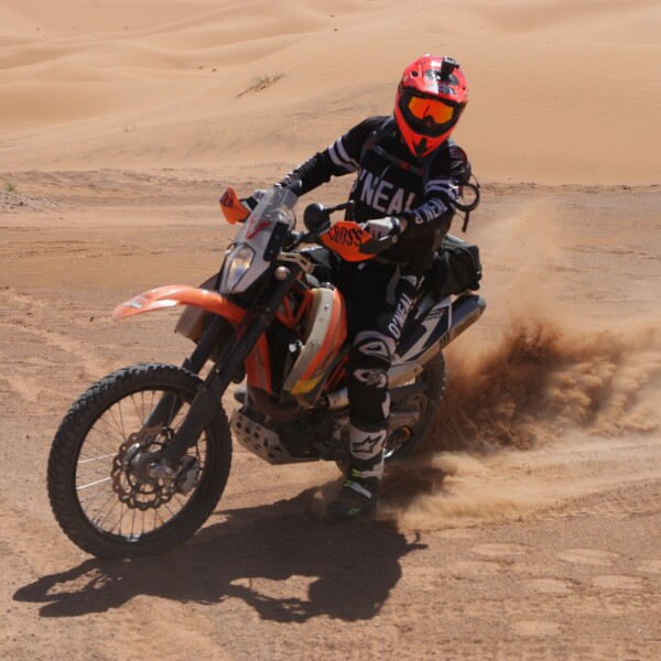 Motorradreisen Afrika Ankunft Marrakesch Motorräder