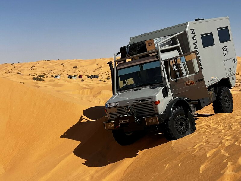Unimog Tunesië: expeditievoertuig de Sahara in
