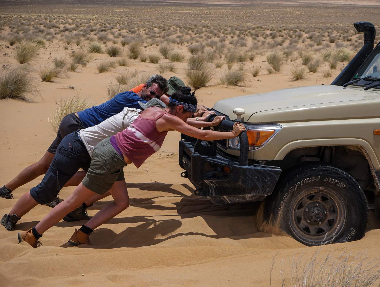 Geländewagen Reise Namibia Bergung Safari