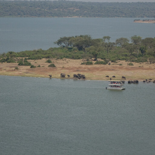 Bootsfahrt auf dem Kazinga-Kanal im Queen Elizabeth Nationalpark