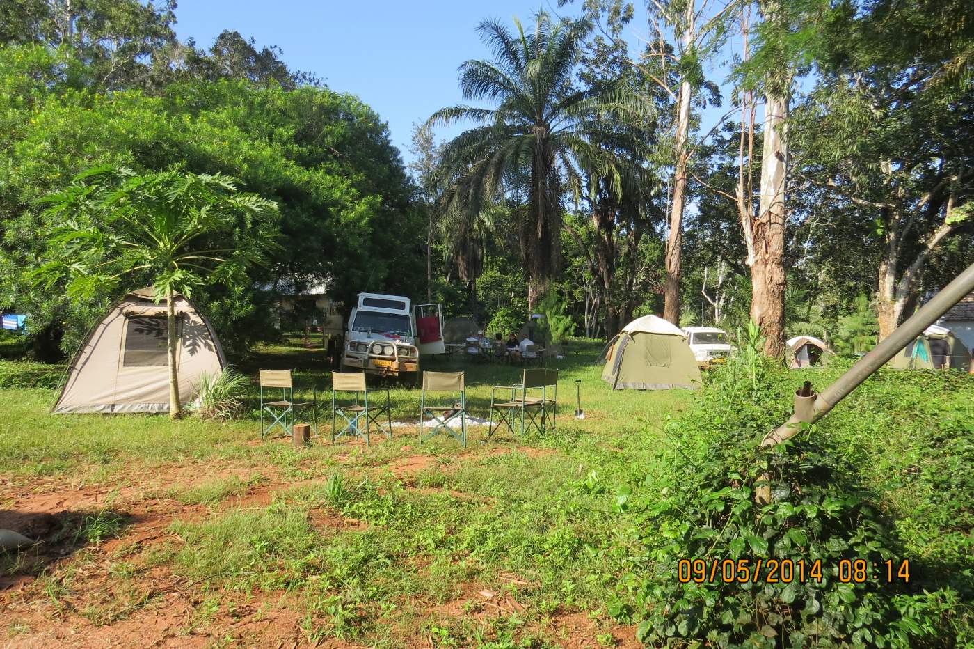 Zelten auf der deutschen Fazenda Quitila auf Entdeckersafari Reise durch Angola