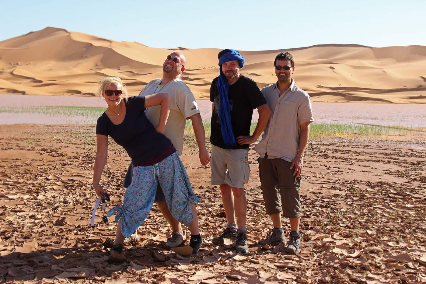 Das große Dünenmeer Erg Chebbi in Marokko