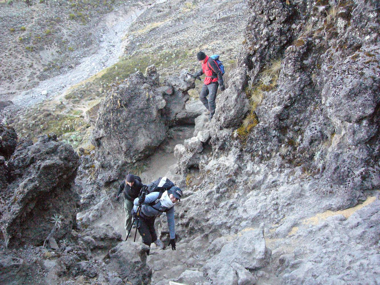 Machame Route am Mount Kilimanjaro in Tansania Kilimandscharo Berg Besteigung 