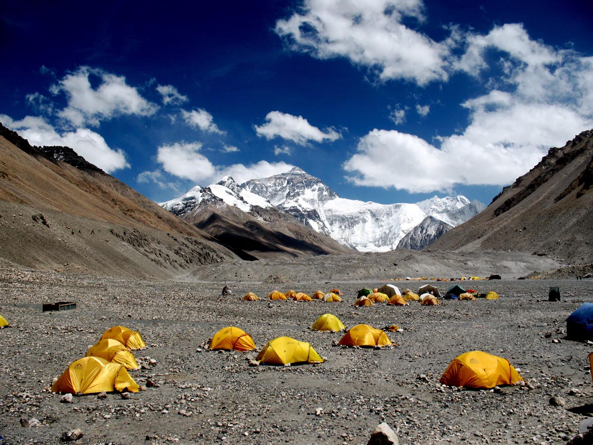 Tibet China Asien Motorradtour zum Basis Lager am Mount Everest