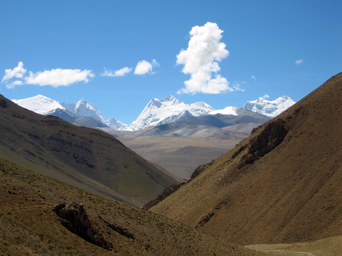 Tibet moto rota Everest