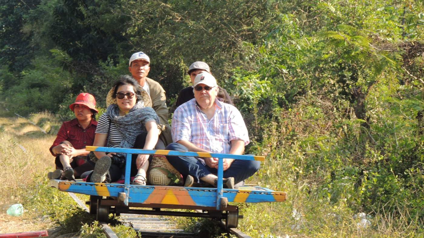 Bamboo train kambodscha Jeep Geländewagen Tour Offroad 4x4 Asien Overcross