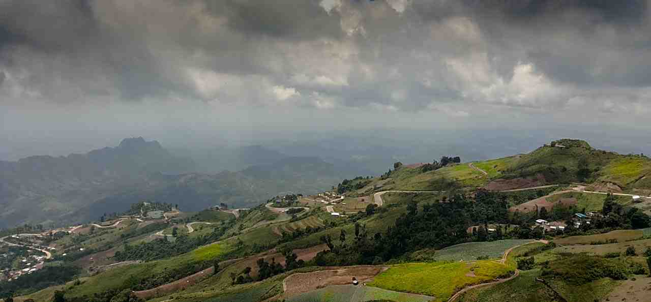 Berglandschaft im Norden Thailands