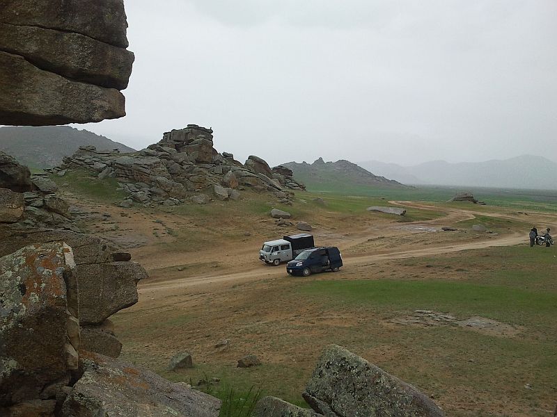 Felslandschaften im Khangai Gebirge auf der Endurotour 
