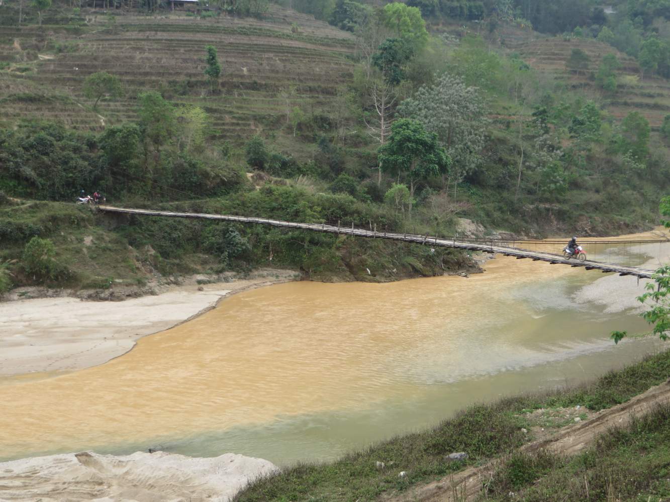 Hängebrücke in Vietnam