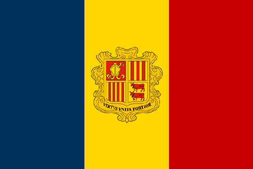 Flagge von Andorra