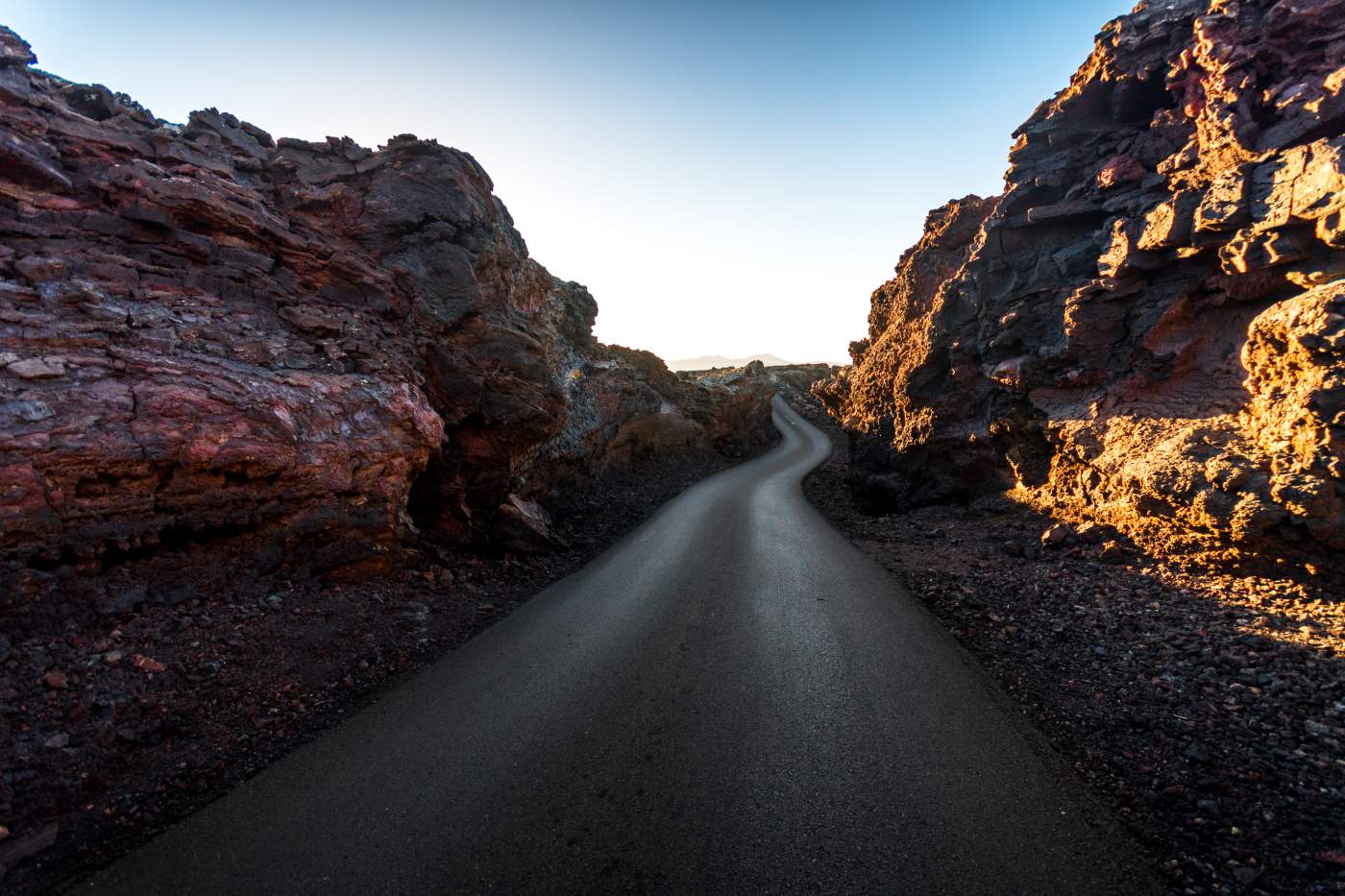 Auf der Motorradtour über Lanzarote durch den Timanfaya 