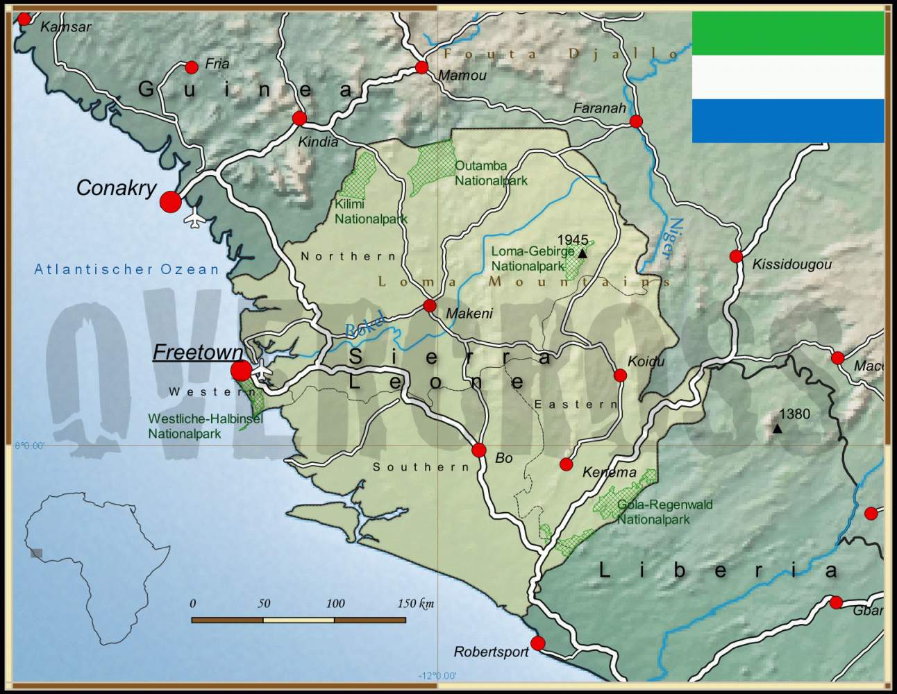 OVERCROSS Informationen zu Sierra Leone Einreisebestimmungen, Klima, Währung, Sprache, etc. OVERCROSS Informationen zu Sierra Leone Einreisebestimmungen, Klima, Währung, Sprache, etc.