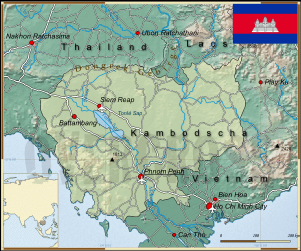 Reisekarte von Frankreich des Reiseveranstalters Overcross