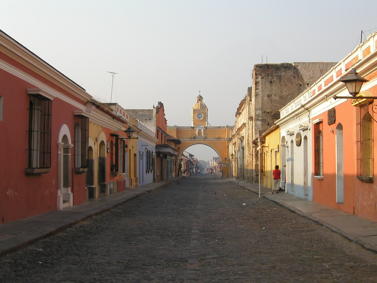 Stadt Antigua in Guatemala Motorrad Rundreise Mittelamerika