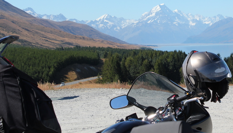 Mt. Cook Neuseeland Motorradreise Luxus Overcross 