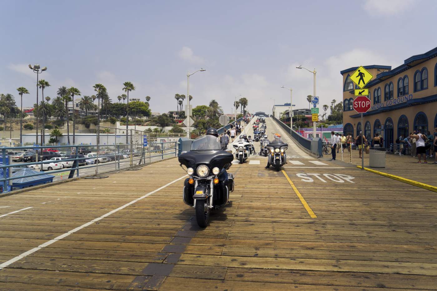 Santa Monica Pier Kalifornien Motorradreise durch den Westen der USA Abenteuer Wild West 