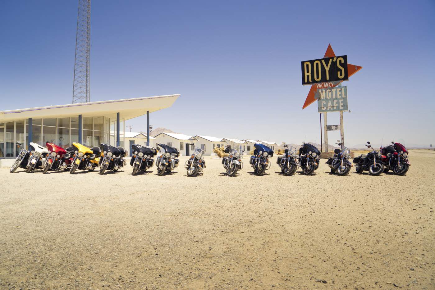 Roys Motel in Amboy Beginn der Route 66 USA Motorradreise Abenteuer Wild West Kalifornien
