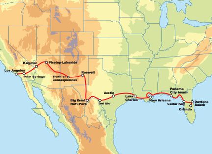 Küste zu Küste - Atlantik zu Pazifik Motorrad Tour - USA