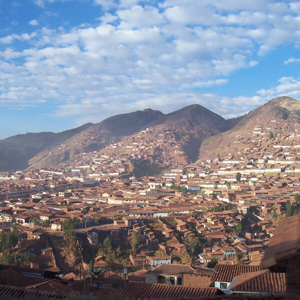 Panorama von Cusco in den peruanischen Anden