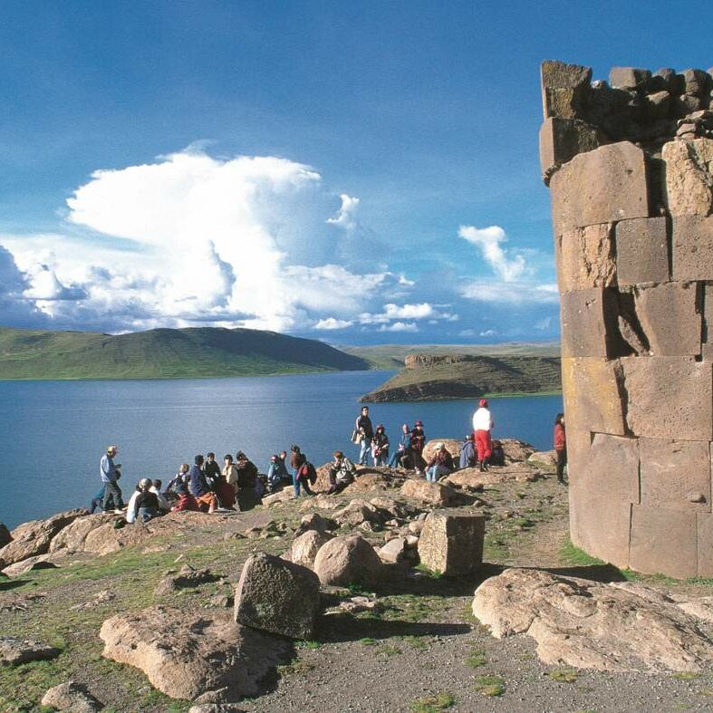 Sillustani bei Puno, Altiplano am Titicacasee