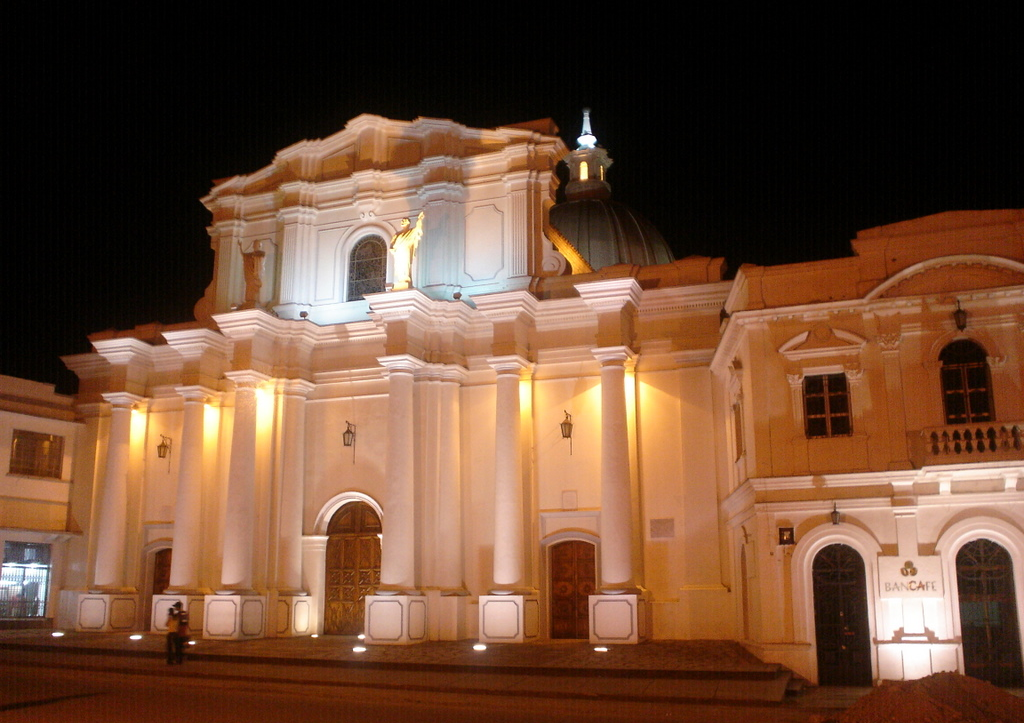 Popayan bei Nacht - Kolumbien