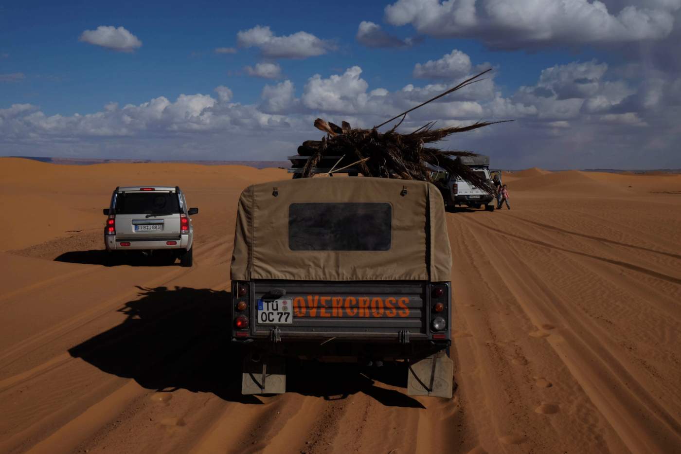 Geländewagenreise durch die Dünen des Erg Chigaga in Marokko mit Landrover Defender 