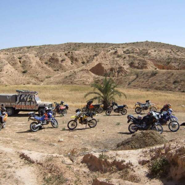 Motorradreisen Tunesien Hammamet Zeltlager Blick