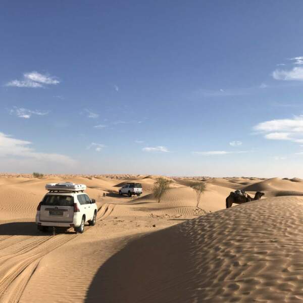 Offroad-Reisen Tunesien Pause Erholung Dünen