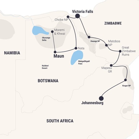 Overland Truck Safari Südafrika, Botswana & Simbabwe