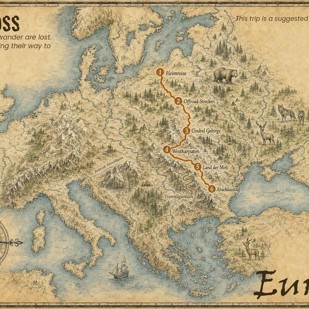 Rumänischen Karpaten 4x4 Camping Reise – Europa Roadbook