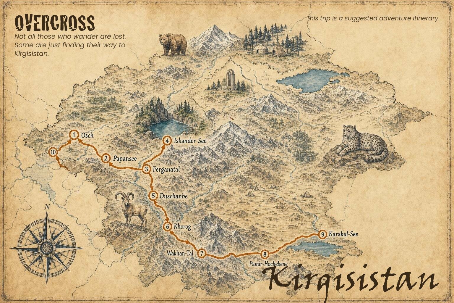 Haute montagne au cœur du Kirghizistan