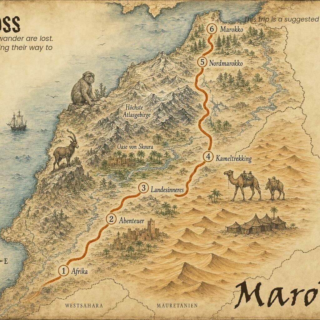 Geführte 4x4 Offroadreise durch Marokko an Ostern – Marokko Roadbook