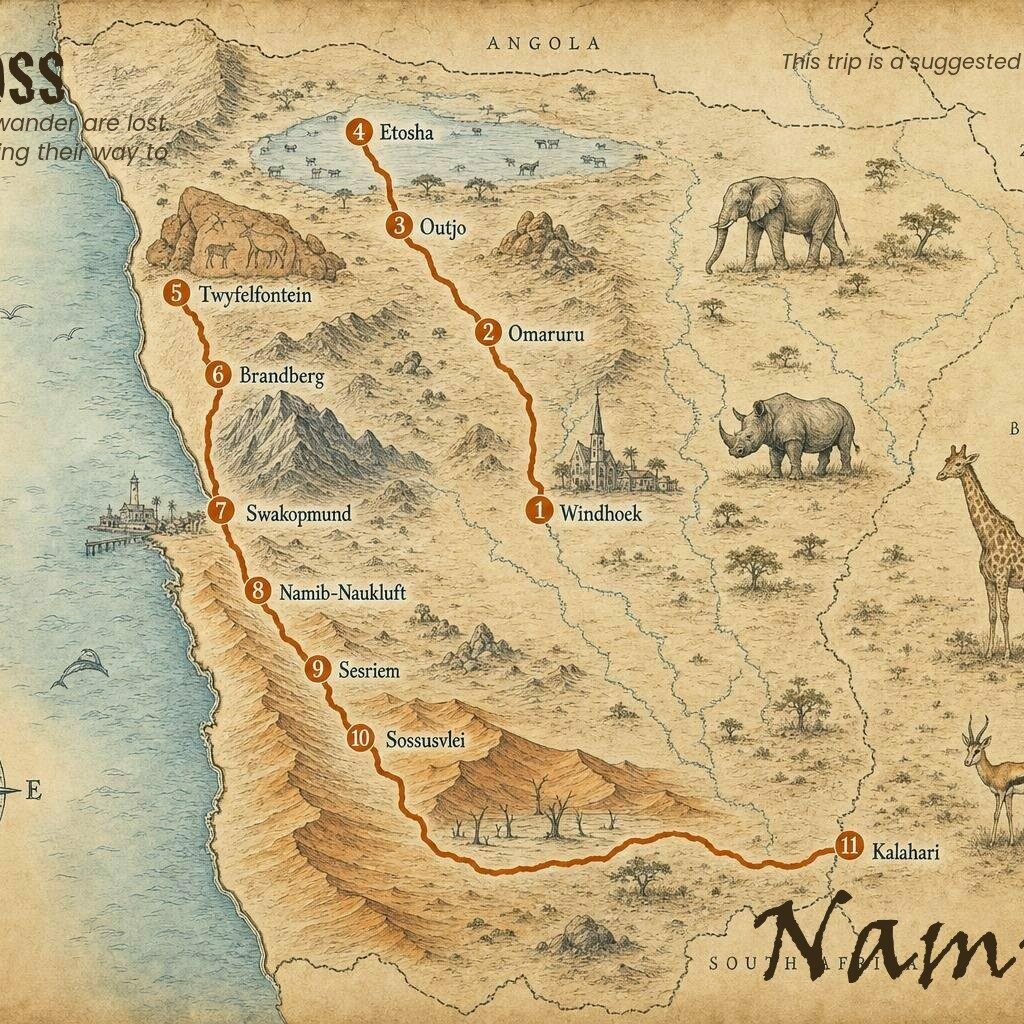 Namibia Enduro Tour 2.500 km Offroad-Abenteuer – Namibia Roadbook