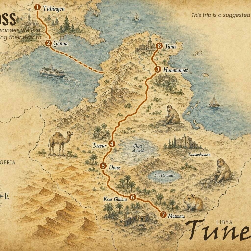 Sahara Enduro Abenteuer Tunesien - Allahs Garten – Tunesien Roadbook